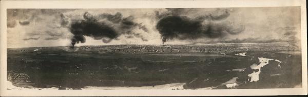 Great Kern River Oil Fields, Burning Bakersfield California