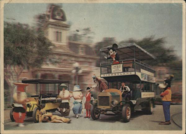 Rare Greetings from Disneyland 3D Lenticular Anaheim California