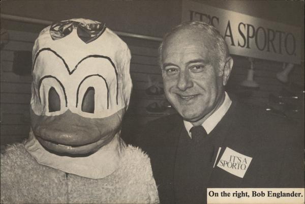Bob Englander with Donald Duck Men