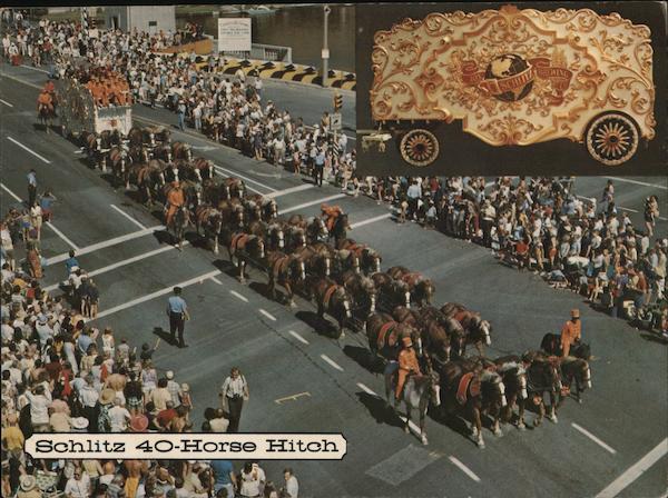 Schlitz 40-Horse HItch Milwaukee Wisconsin