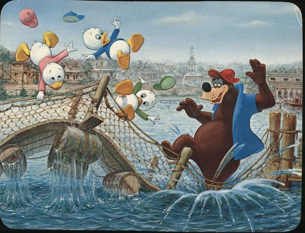 B'ar-rel Bridge Bouncin' Anaheim California Disney