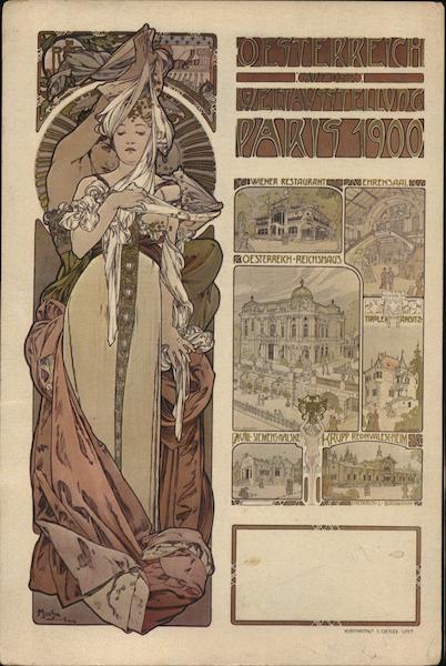 Austrian Pavilion, 1967 Print Alfons Mucha Art Nouveau