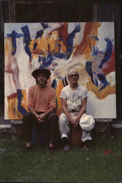 Photograph of Paul McCartney and Artist by Linda McCarney
