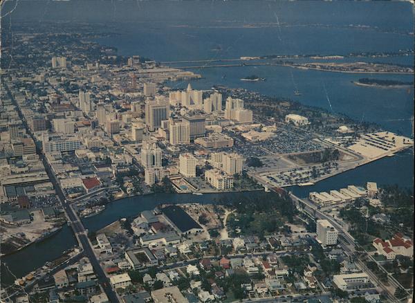 Aerial View of City Miami Florida