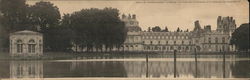 Palais de Fontainebleau L'Etang France Postcard Large Format Postcard Large Format Postcard
