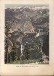 Vernal and Nevada Falls from Glacier Point Yosemite National Park Print Print Print