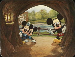 Mickey Mouse at Injun Joe's Cave Disney Postcard Large Format Postcard Large Format Postcard