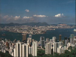Hong Kong and Kowloon from the Park China Postcard Large Format Postcard Large Format Postcard