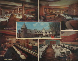 Herb Craw's Fox & Hounds Inn Large Format Postcard