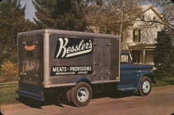 Swab Custom Truck Bodies  - Kessler's Meat Truck Trucks Postcard Large Format Postcard Large Format Postcard