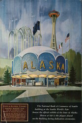 National Bank of Commerce of Seattle Building 1962 Seattle World's Fair Postcard Large Format Postcard Large Format Postcard