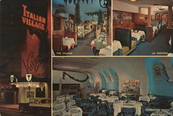 Italian Village Chicago, IL Postcard Large Format Postcard 