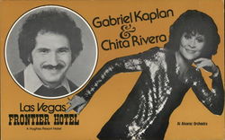Gabriel Kaplan & Chita Rivera Las Vegas Frontier Hotel Nevada Actors Postcard Large Format Postcard Large Format Postcard