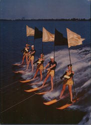 A Breathtaking Water Skiing Scene from the MGM Production "Easy To Love" Large Format Postcard