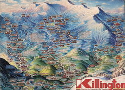 Killington Ski Resort Vermont Postcard Large Format Postcard Large Format Postcard