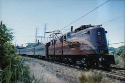 Pennsylvania 4877 Locomotives Postcard Large Format Postcard Large Format Postcard