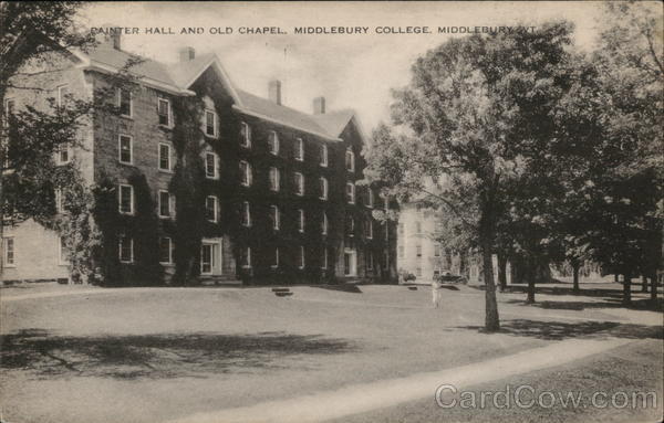 Painter Hall and Old Chapel Middlebury Vermont