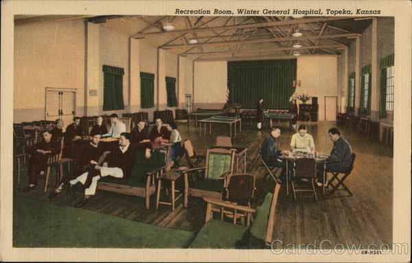 Recreation Room, Winter General Hospital Topeka Kansas