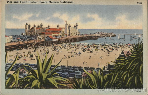 Pier and Yacht Harbor Santa Monica California