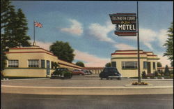 Elizabeth Court Deluxe Motel Postcard