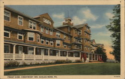 Front View, Crestmont Inn Eagles Mere, PA Postcard Postcard Postcard