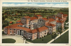 The Women's Dormitory, University of Colorado at Boulder Postcard Postcard Postcard