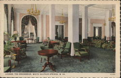 Lodge, The Greenbrier White Sulphur Springs, WV Postcard Postcard Postcard