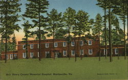 Henry County Memorial Hospital Martinsville, VA Postcard Postcard Postcard