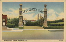 Main Entrance to Park Postcard