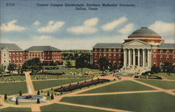 Southern Methodist University - Central Campus Quadrangle Dallas, TX Postcard Postcard Postcard