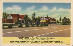 Penn-Daw Hotel Alexandria, VA Postcard Postcard 