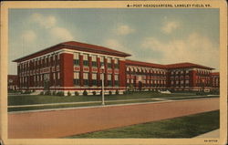 Langley Field - Post Headquarters Postcard