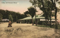 Lodge and Entrance House Postcard