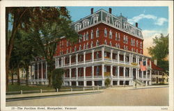 The Pavilion Hotel Montpelier, VT Postcard Postcard Postcard