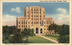 Potter County Court House Amarillo, TX Postcard Postcard 
