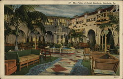 The Patio of Hotel Hershey Pennsylvania Postcard Postcard Postcard