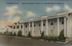 Jacktown Hotel Irwin, PA Postcard Postcard Postcard