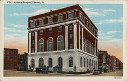 Masonic Temple Chester, PA Postcard Postcard Postcard