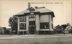 Pershing Building, Rear Main Duryea, PA Postcard Postcard Postcard