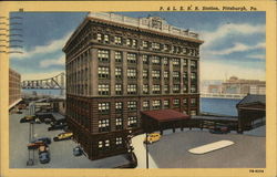 Pittsburgh & Lake Erie Railroad Station Pennsylvania Postcard Postcard Postcard