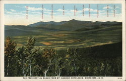 The Presidential Range from Mt. Agassiz,Bethelehem White Mountains, NH Postcard Postcard Postcard