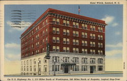 Hotel Wilrik Sanford, NC Postcard Postcard Postcard