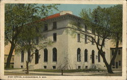 Post Office Albuquerque, NM Postcard Postcard Postcard