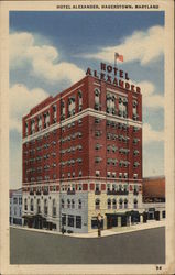 Hotel Alexander Hagerstown, MD Postcard Postcard Postcard