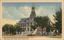 Hall County Court House Grand Island, NE Postcard Postcard Postcard