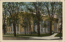 Shelby County Court House Postcard