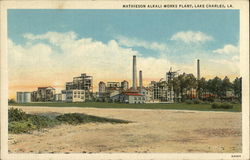 Mathieson Alkali Works Plant Lake Charles, LA Postcard Postcard Postcard