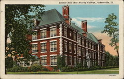 Science hall, Mac Murray College Postcard