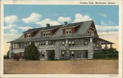 Country Club Manhattan, KS Postcard Postcard Postcard