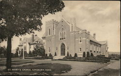 St. Mary's Church Simsbury, CT Postcard Postcard Postcard